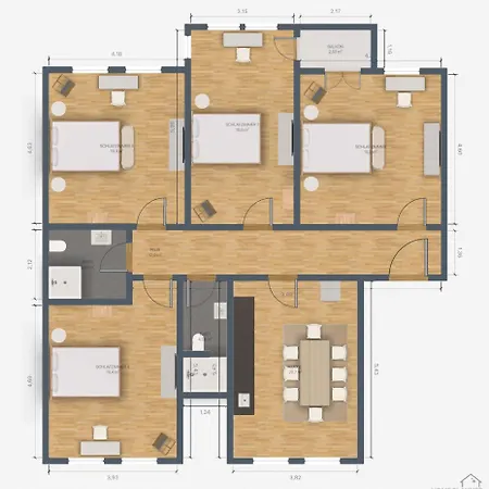 아파트 Jugendstil-altbauwohnung An Der Karlsaue - 120qm, Klimaanlage, Neu Saniert, Zentrale Lage