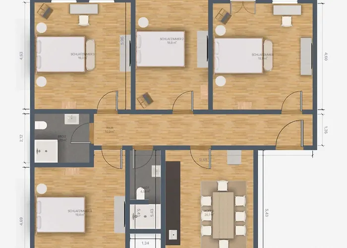 Apartamento Jugendstil-altbauwohnung An Der Karlsaue - 120qm, Klimaanlage, Neu Saniert, Zentrale Lage